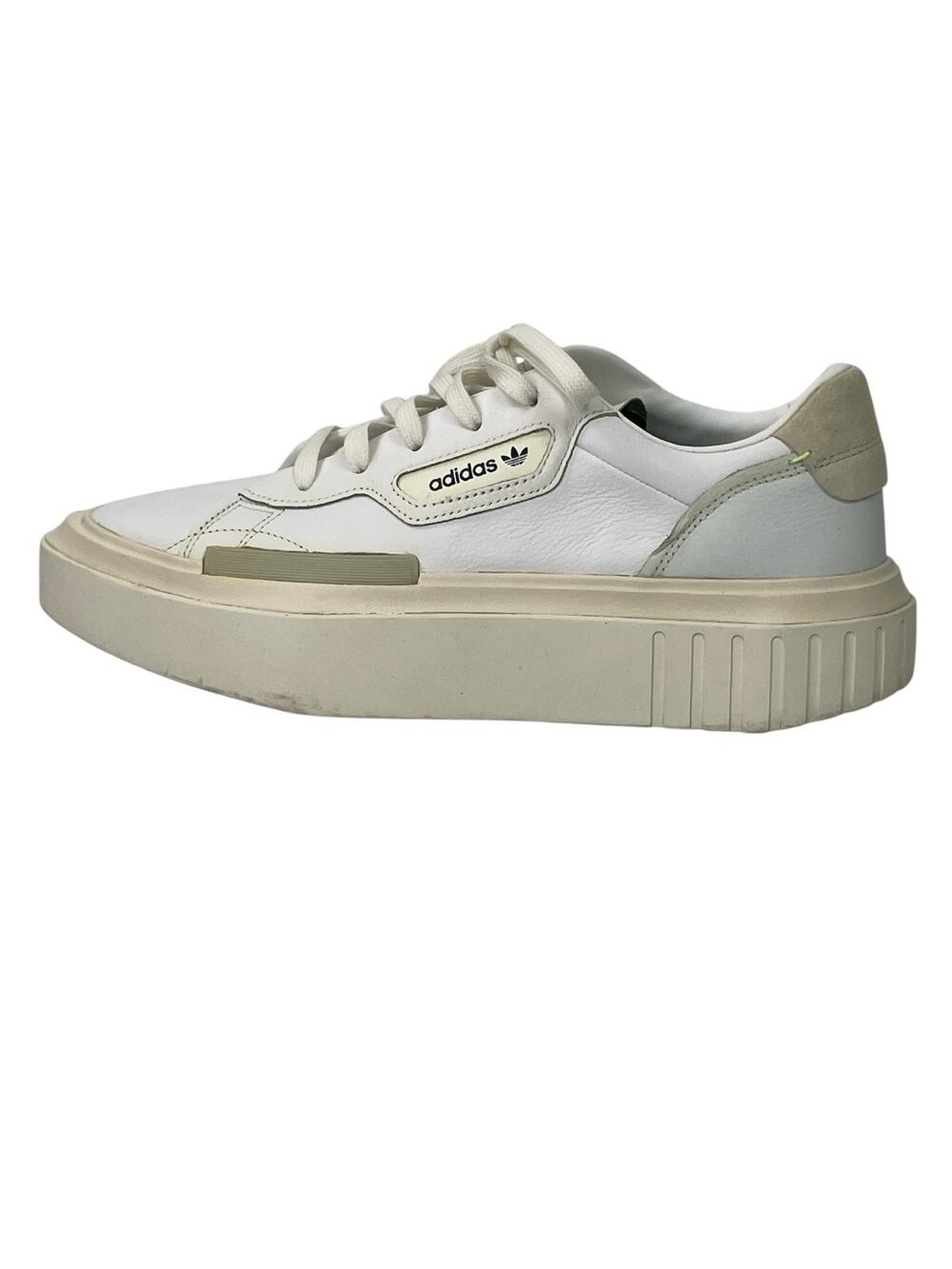 Adidas Hypersleek Women's Cream White Platform Lace Athletic Sneakers Shoes S47